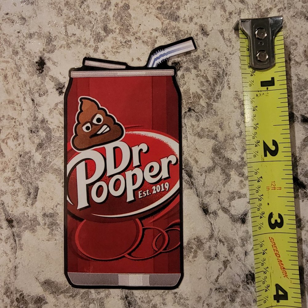 Dr Pooper Vinyl Sticker